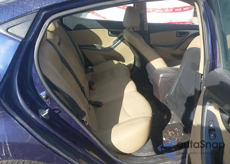 2013 Hyundai Elantra Limited z USA, uszkodzony, nr VIN 5NPDH4AE8DH184897